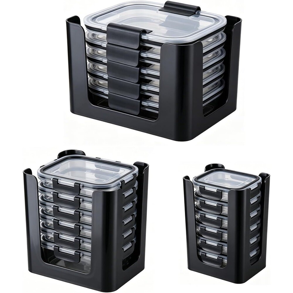 3 Pack Food Container Lid Organizer for Rubbermaid Brilliance Snap-On Lids